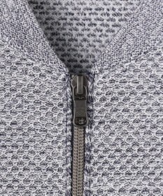JOSEPH ABBOUD 【イタリア糸×エコ素材・通気性・軽量】スラブギマ×和紙 ニット ブルゾン