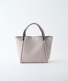 MIYABIYA LAQUOH【撥水加工】篭目柄エンボスボンディングトートL