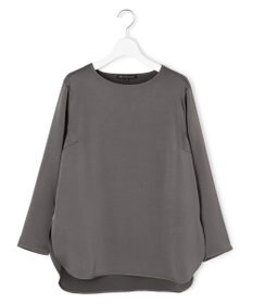 23区 L 【洗える】サテン ロングスリーブ Tシャツ