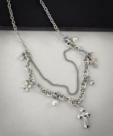 WEGO Lマルチチャームダブルネックレス