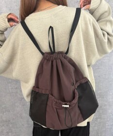 WEGO 【ユニセックス着用ITEM】メッシュポケットナップサック