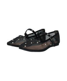 Bridget Birkin 【Bridget Birkin】ドットビジューチュールフラットシューズ