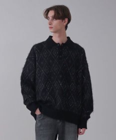 WEGO 【ユニセックス着用ITEM】アーガイルニットポロ