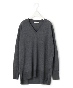ICB 【洗える】 コンパクトウール Vネックプルオーバー