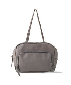 FOLNA RD ソフトレザーフロントポケットボストンバッグ