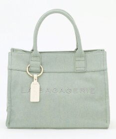 LA BAGAGERIE チャーム付きデニムバッグ Sサイズ