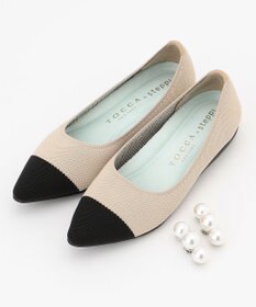 TOCCA 【軽量・撥水・お洗濯可・選べるシュークリップ】steppi×TOCCA BICOLOR POINTED PUMPS パンプス