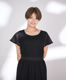 Tiaclasse 【洗える】シフォンチェック配色フリルワンピース