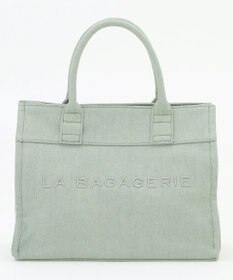 LA BAGAGERIE チャーム付きデニムバッグ Sサイズ