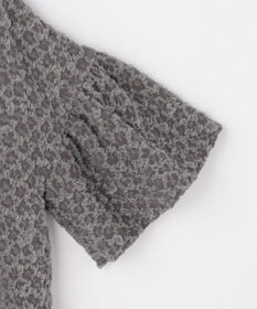 自由区 【カトリエムブーケ】Une forme bosselee ギャザーディテールボタンフロントプルオーバー