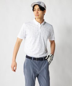 FILA GOLF／marie claire 【FILA GOLF】メッシュ加工ロゴ半袖ポロシャツ