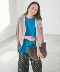 ANY 【洗濯機可】アイレットパターンカーデガン