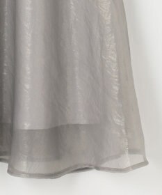 ANY SIS 箔ヴィンテージライクシフォン スカート