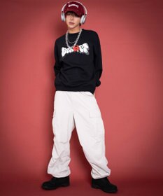 WEGO 【ユニセックス着用ITEM/MLサイズ展開】ハートモチーフプルオーバー