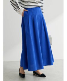 Green Parks 綿麻混フレアスカート