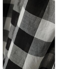 Green Parks インド綿 ギンガムチェックノースリーブワンピース