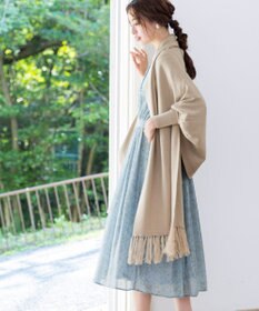 Tiaclasse 【洗える】ストール風カーディガン