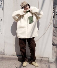 WEGO 【ユニセックス着用ITEM/ウエストゴム/SMLサイズ展開】コーデュロイイージーストレートパンツ