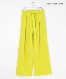 自由区 【カトリエムブーケ】Envelopper ワイドストレートラップパンツ