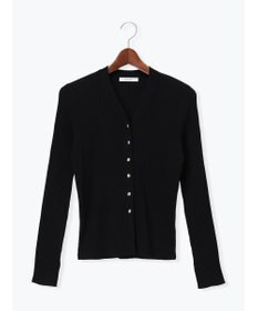 Te chichi リブVネックカーディガン