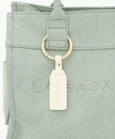 LA BAGAGERIE チャーム付きデニムバッグ Sサイズ