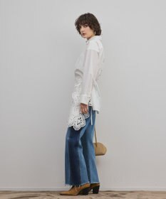 GRACE CONTINENTAL カット刺繍イレギュラーシャツ