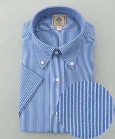 J.PRESS MEN 【夏に嬉しい高機能】カノコインレイ マイクロストライプパッチポケット シャツ/B.D.