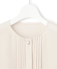 23区 L 【洗える】ピンタック ディテール ブラウス