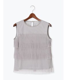 Te chichi ティアードチュールプリーツブラウス