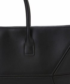 TOPKAPI 【TREASURE TOPKAPI】フェイクレザー ジオメトリック ショルダー付 トートバッグ