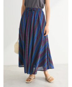 Green Parks Ｉ　先染めチェックギャザースカート