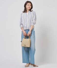 J.PRESS LADIES 【洗える】BASIC STRETCH DENIM ワイド ストレート デニム