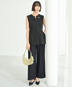 UNFILO 【11サイズ展開】 BEAUTY MOVE タックワイドパンツ