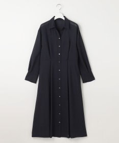 自由区 【洗える】トロピカルストレッチシャツ ドレス