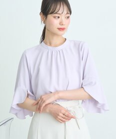 earth music&ecology フリル７分袖ブラウス