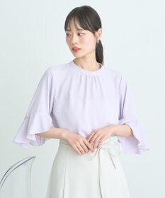 earth music&ecology フリル７分袖ブラウス