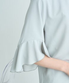 earth music&ecology フリル７分袖ブラウス