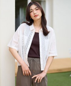 ANY L エンブロイダリーシャツ