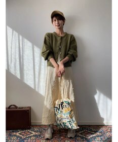 Green Parks クルーネックカーディガン
