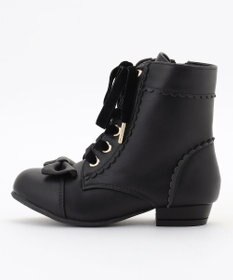 ANY KIDS リボン付き編み上げブーツ