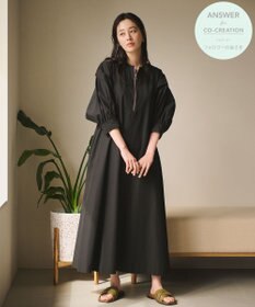 #Newans 【ANSWER for Co-Creation】ジップデザインパフスリーブワンピース