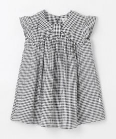 組曲 KIDS 【110-140㎝】ギンガムサッカー ワンピース