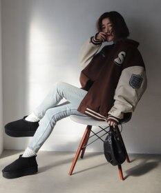 WEGO 【25年秋冬新作/あったかブーツ】厚底ムートンタッチブーツ