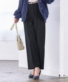 Tiaclasse 【GOLD LABEL・洗える】カシミヤタッチワイドパンツ