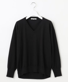 23区 【SLOW/一部店舗限定】コットンシルク Vネック ニット
