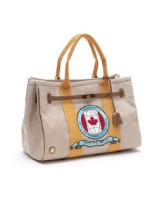 A.D.M.J. 【ファブリック】リネンラメクロス/前金具付トート32cm(Dカン＋)リネンラメクロス/前金具付トート40cm(Dカン＋)