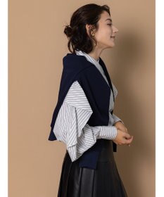 Te chichi 【泉 里香さん着用・Oggi.jp10/23掲載】ラッフルスリーブシャツ