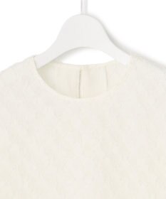 23区 L 【洗える】シアーカットジャカード ブラウス