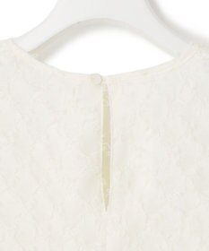 23区 L 【洗える】シアーカットジャカード ブラウス