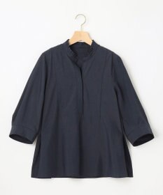 組曲 【WEB限定】ナイロンレーヨン スキッパーブラウス